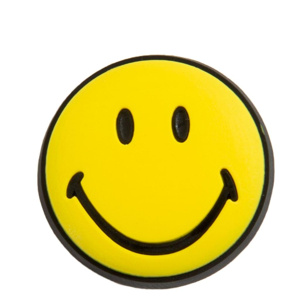 CROCS JIBBITS CHARMS  SMILEY BRAND SMILEY FACE en color AMARILLO  (4)