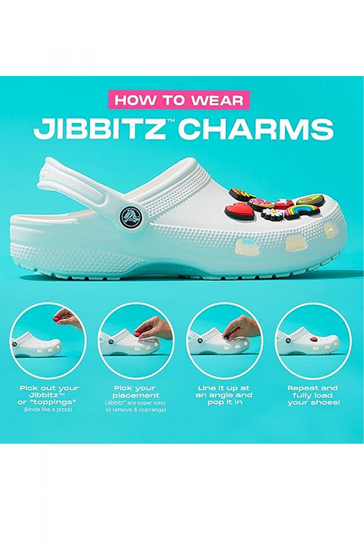 CROCS JIBBITS CHARMS  SMILEY BRAND SMILEY FACE en color AMARILLO  (3)