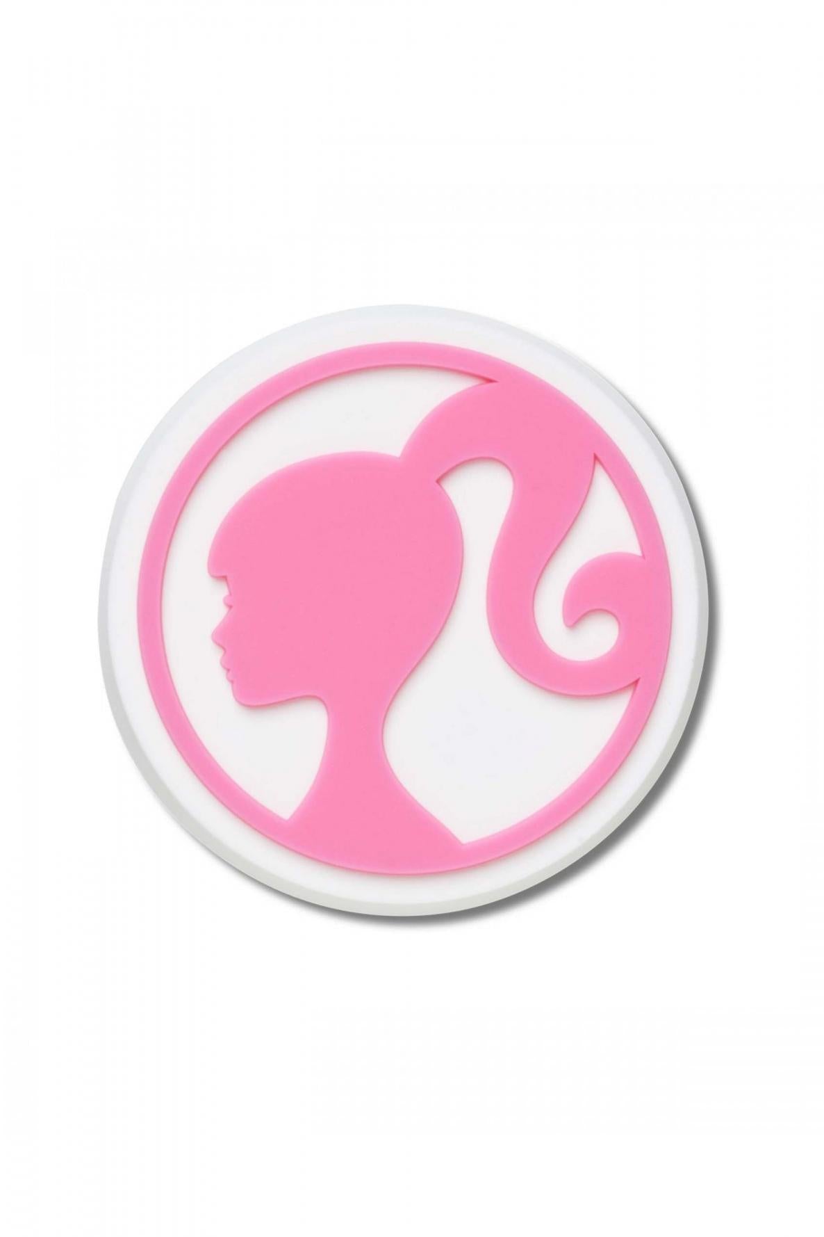CROCS JIBBITS CHARMS  BARBIE en color ROSA  (1)