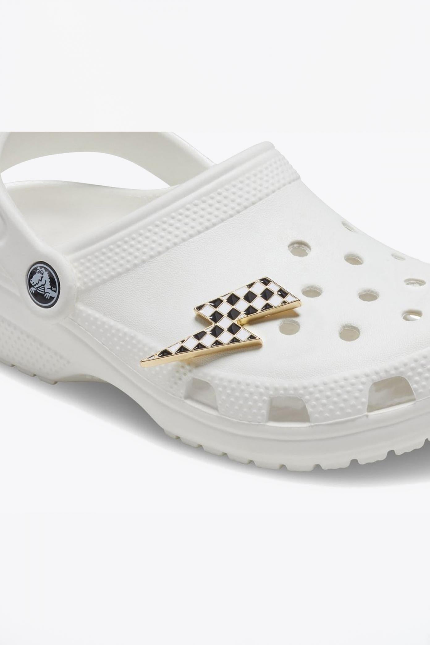 CROCS DADOS IMPRIMIR RAYO en color BLANCO  (3)