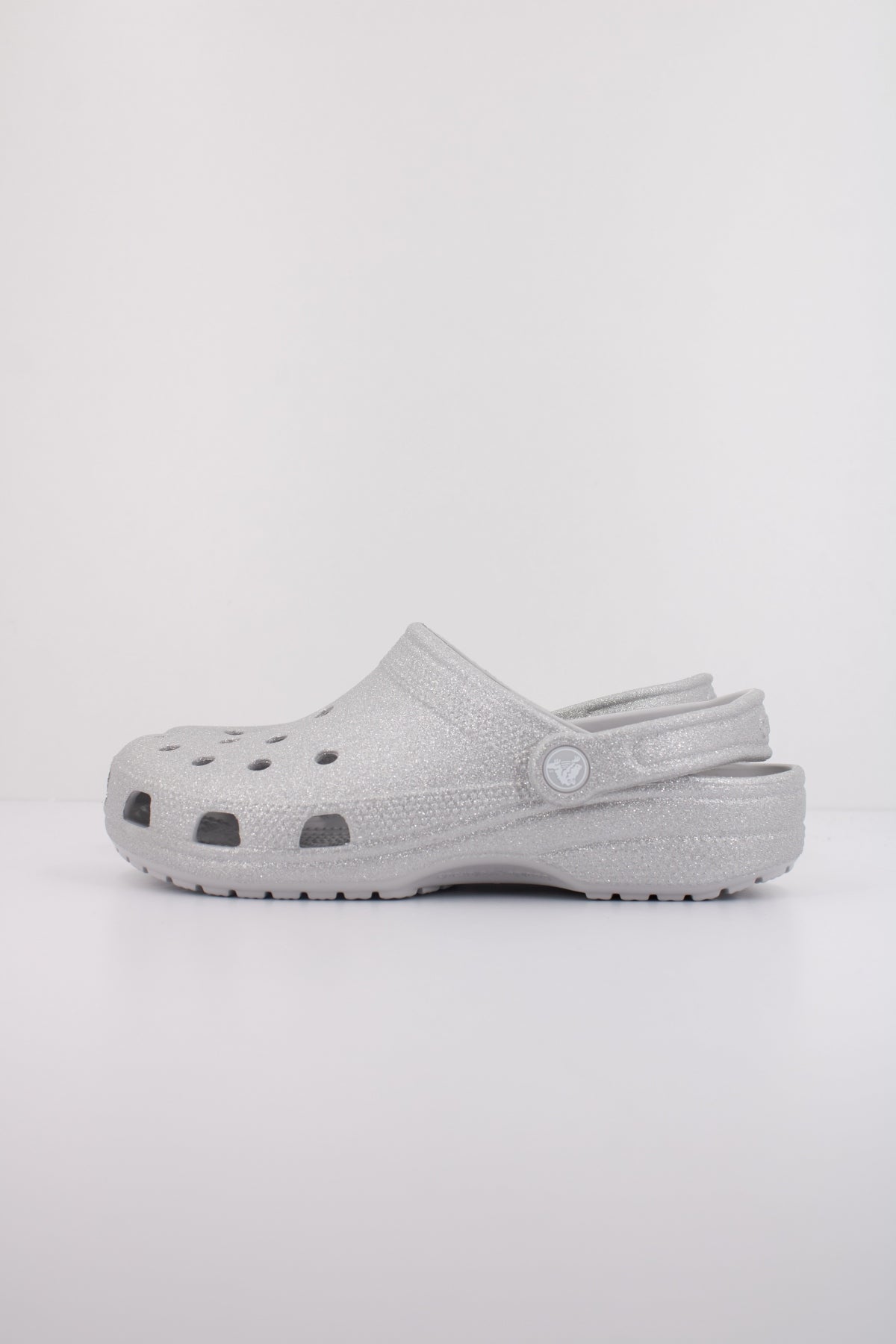 CROCS  CLASSIC GLITTER CLOG en color GRIS  (1)