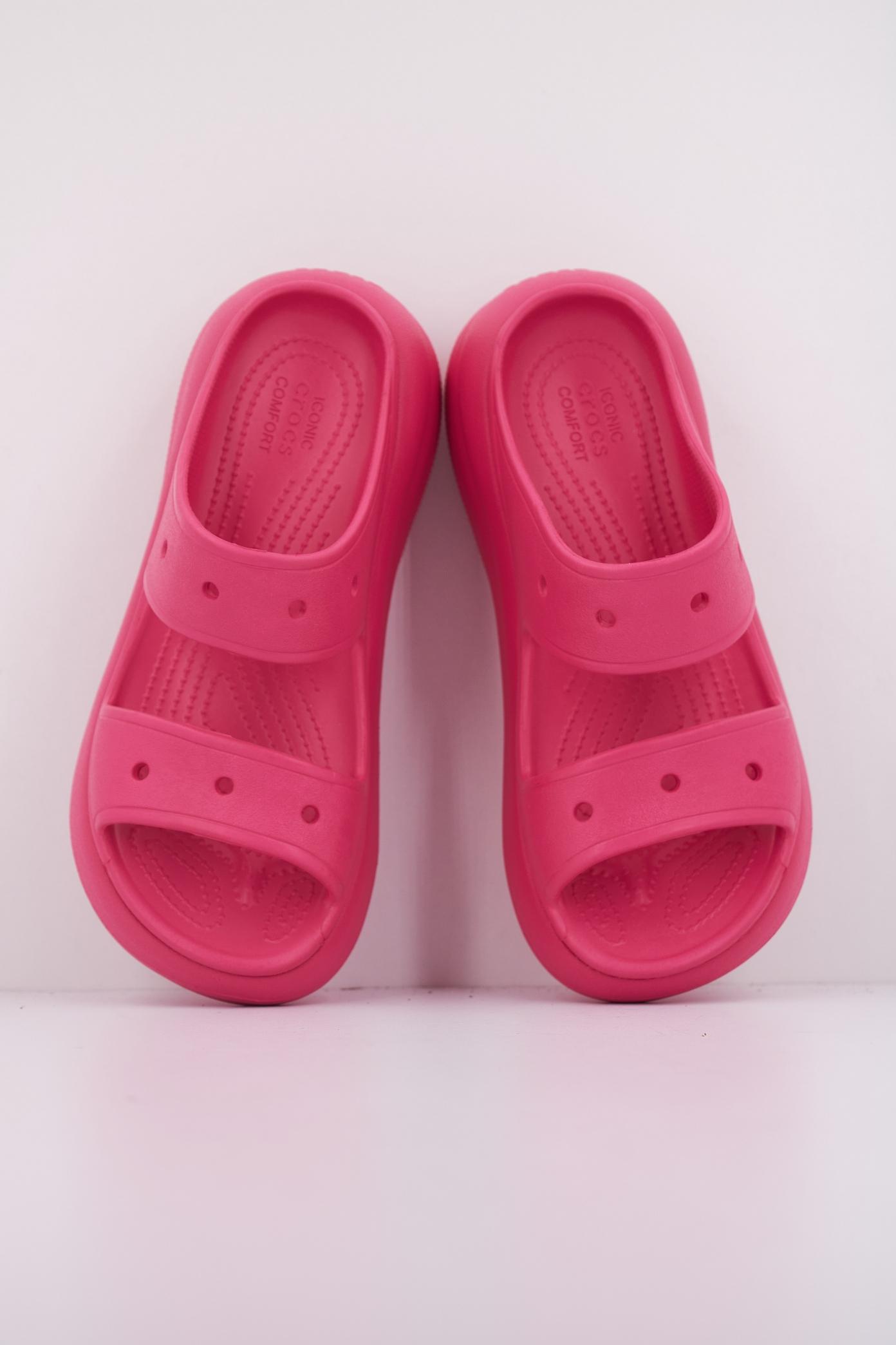 CROCS CRUSH SANDAL en color ROSA  (3)