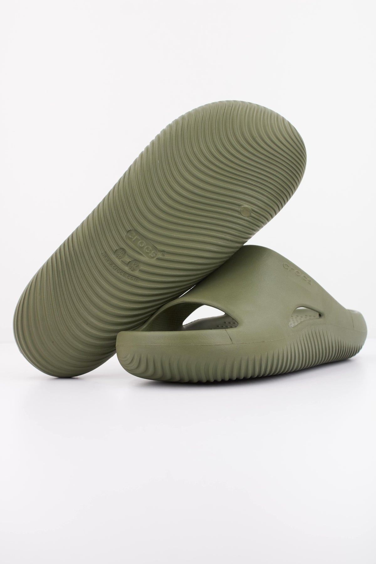 CROCS MELLOW RECOVERY SLIDE en color VERDE  (5)