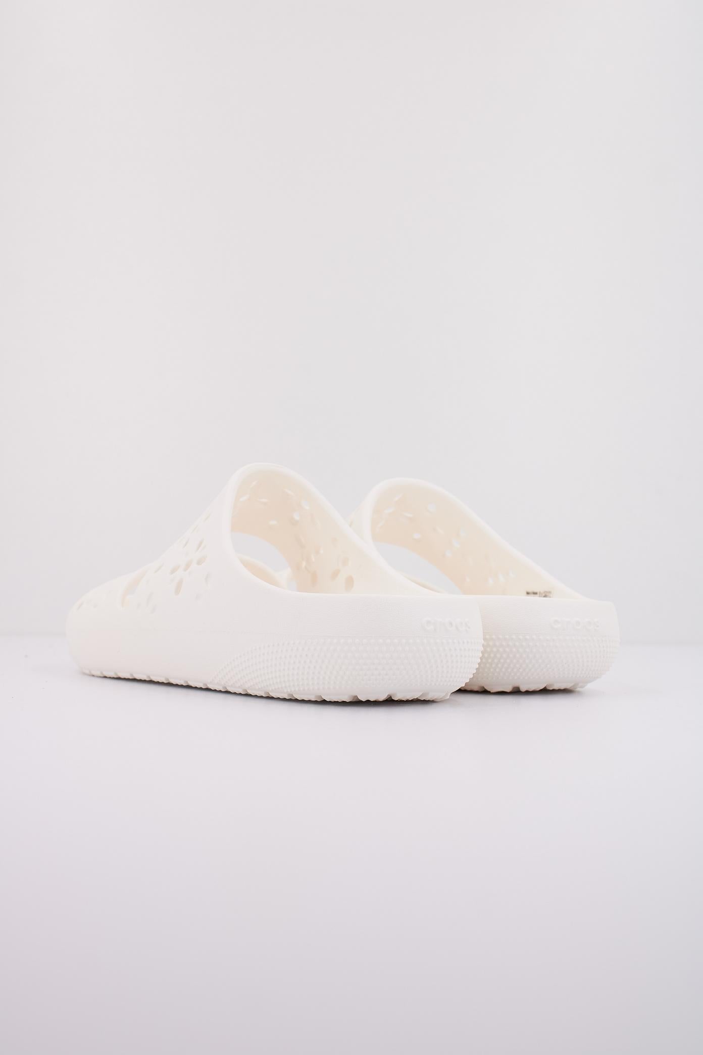 CROCS CLASSIC FLORAL CUT OUT SAND en color BLANCO  (4)