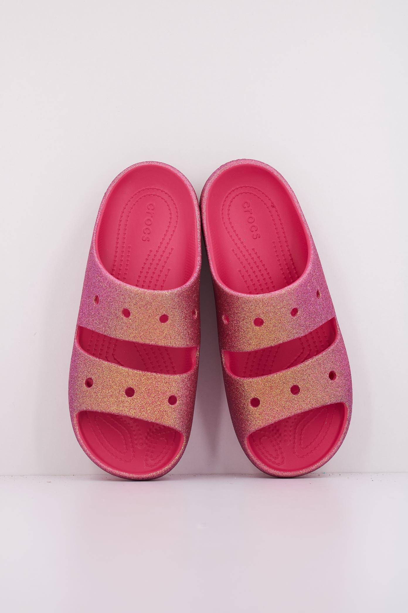 CROCS CLASSIC IRIDESCENT GLTTR en color ROSA  (3)