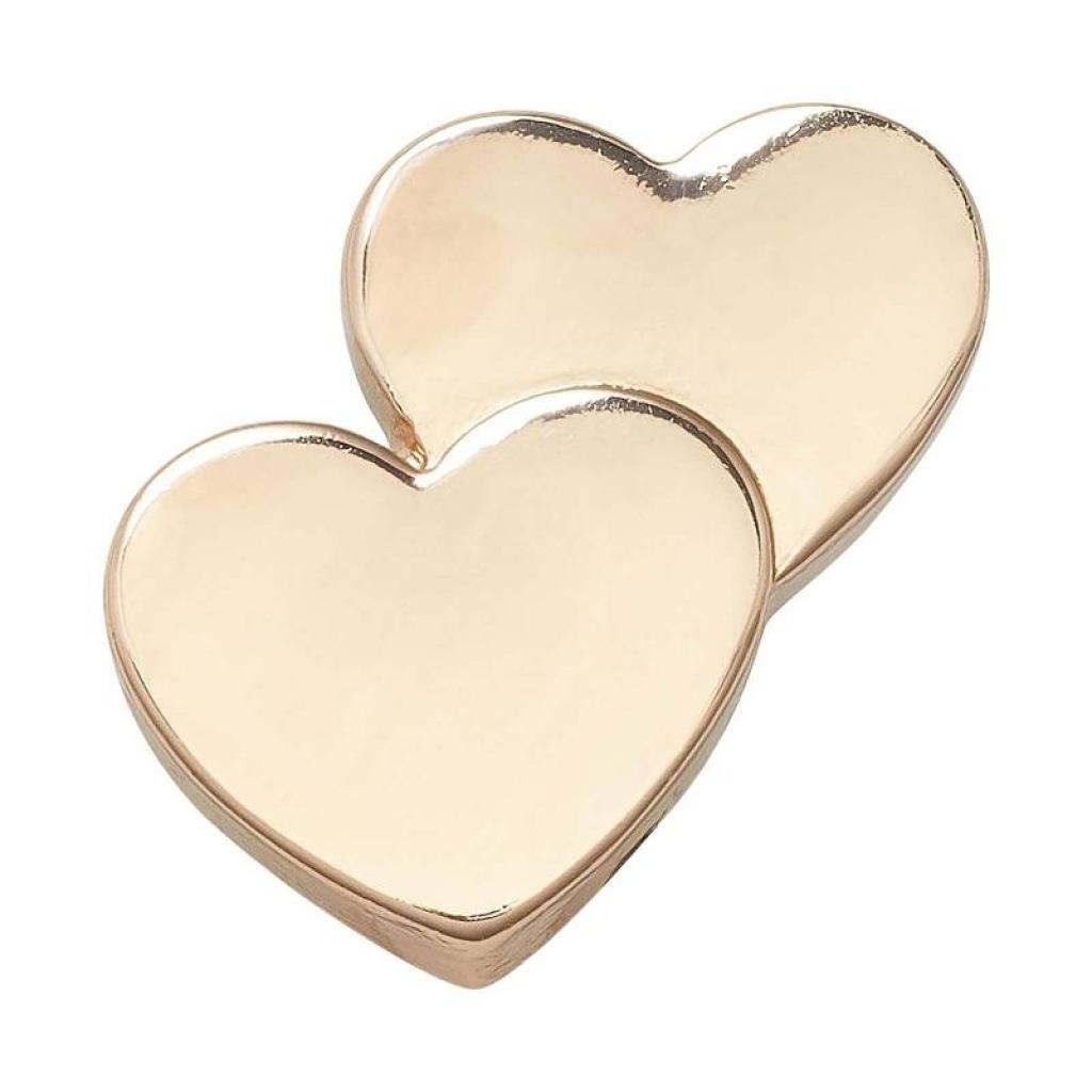 CROCS GOLD DOUBLE HEART en color ORO  (3)