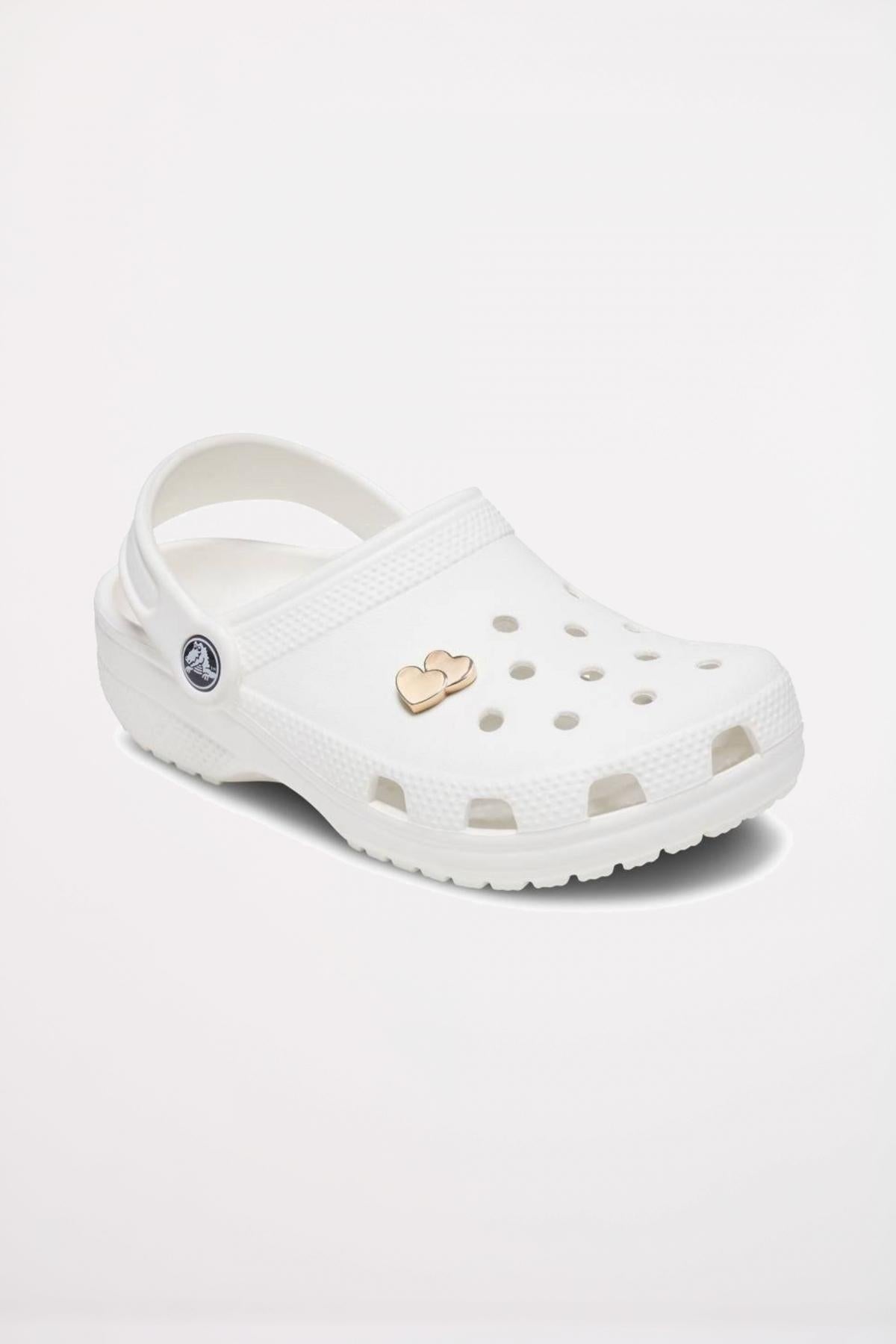 CROCS GOLD DOUBLE HEART en color ORO  (2)