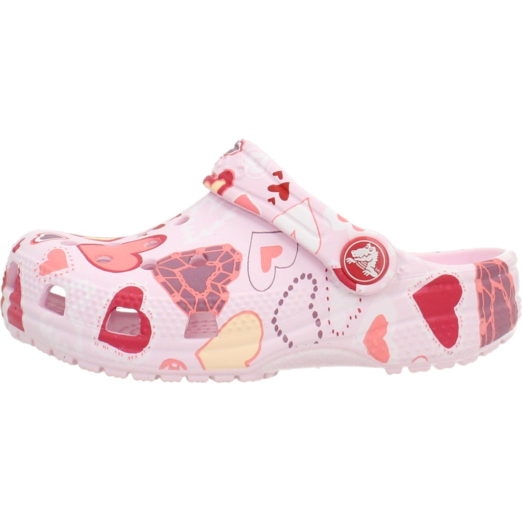 CROCS CLASSIC VDAY CLOG K en color ROSA  (2)