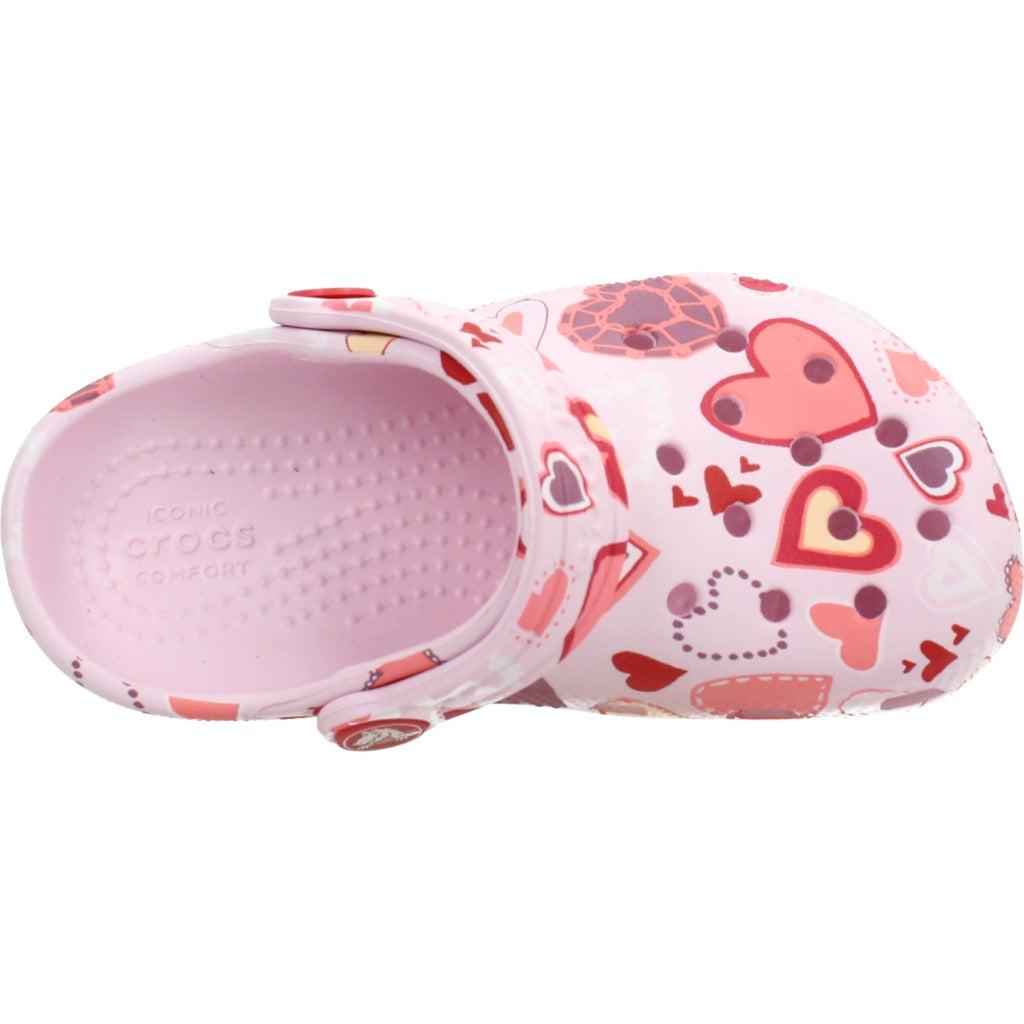 CROCS CLASSIC VDAY CLOG K en color ROSA  (6)