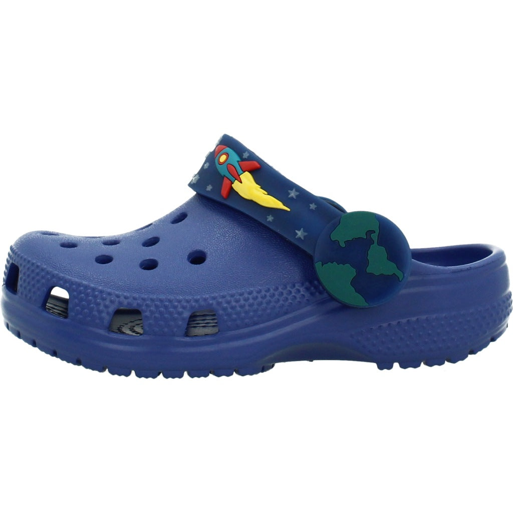 CROCS CLASSIC LIGHTS en color AZUL  (2)