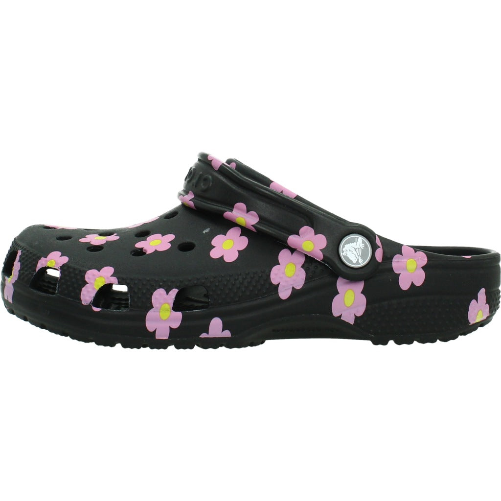 CROCS CLASSIC FLOWER CLOG en color NEGRO  (2)