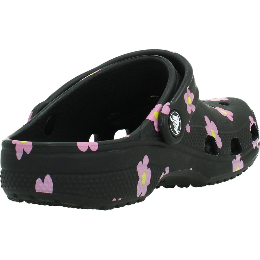 CROCS CLASSIC FLOWER CLOG en color NEGRO  (3)