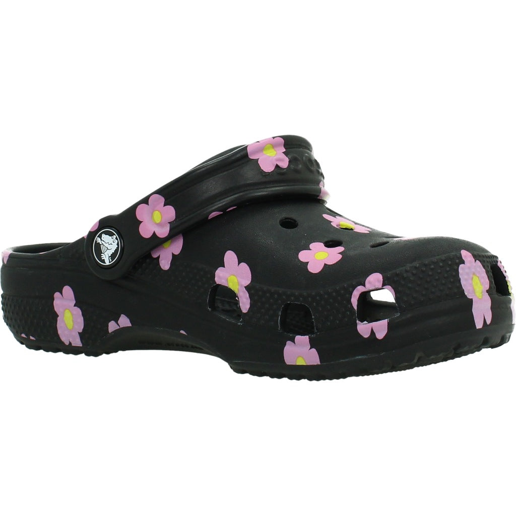 CROCS CLASSIC FLOWER CLOG en color NEGRO  (5)