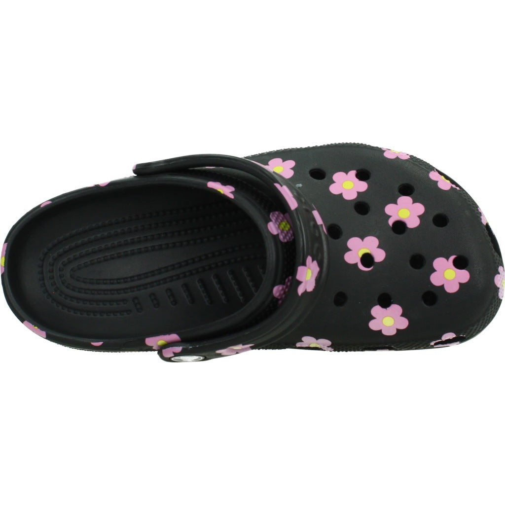 CROCS CLASSIC FLOWER CLOG en color NEGRO  (6)