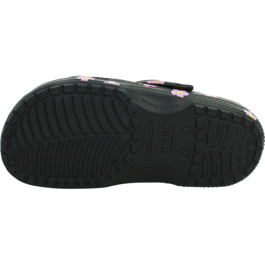 CROCS CLASSIC FLOWER CLOG en color NEGRO  (7)