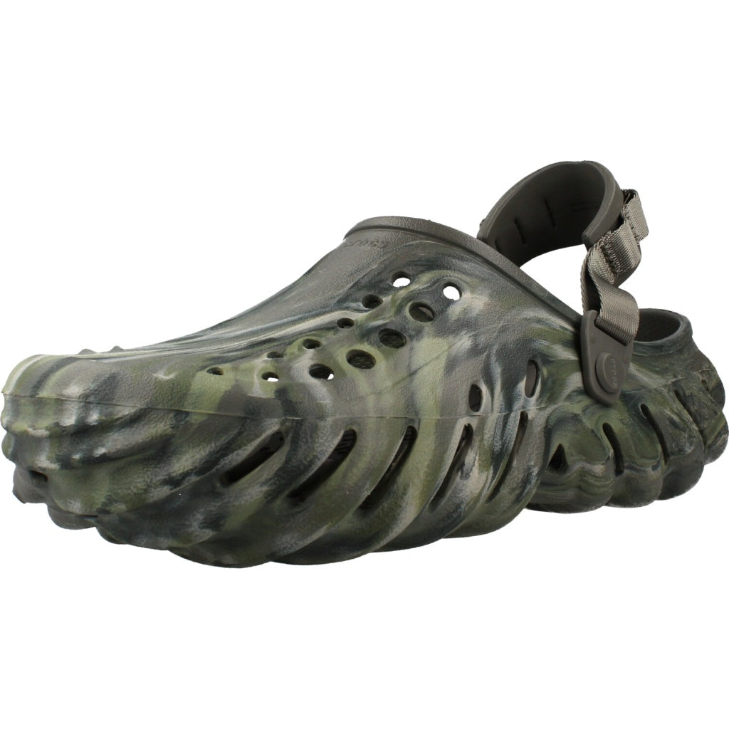 CROCS ZUHECOS ECHO MARBLED CLOG en color VERDE  (1)