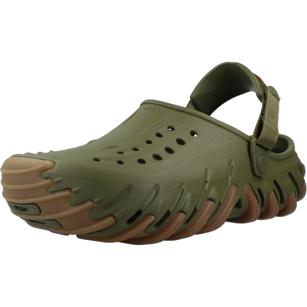 CROCS SANDALIA ECHO GUM RO CLOG en color VERDE  (1)