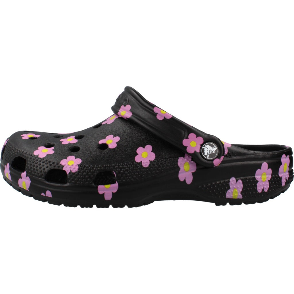 CROCS SANDALIA CLASSIC FLOWER CLO en color NEGRO  (2)