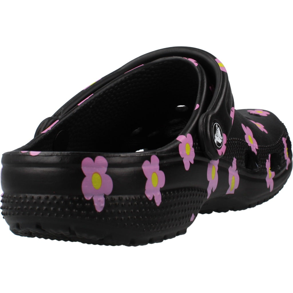 CROCS SANDALIA CLASSIC FLOWER CLO en color NEGRO  (3)