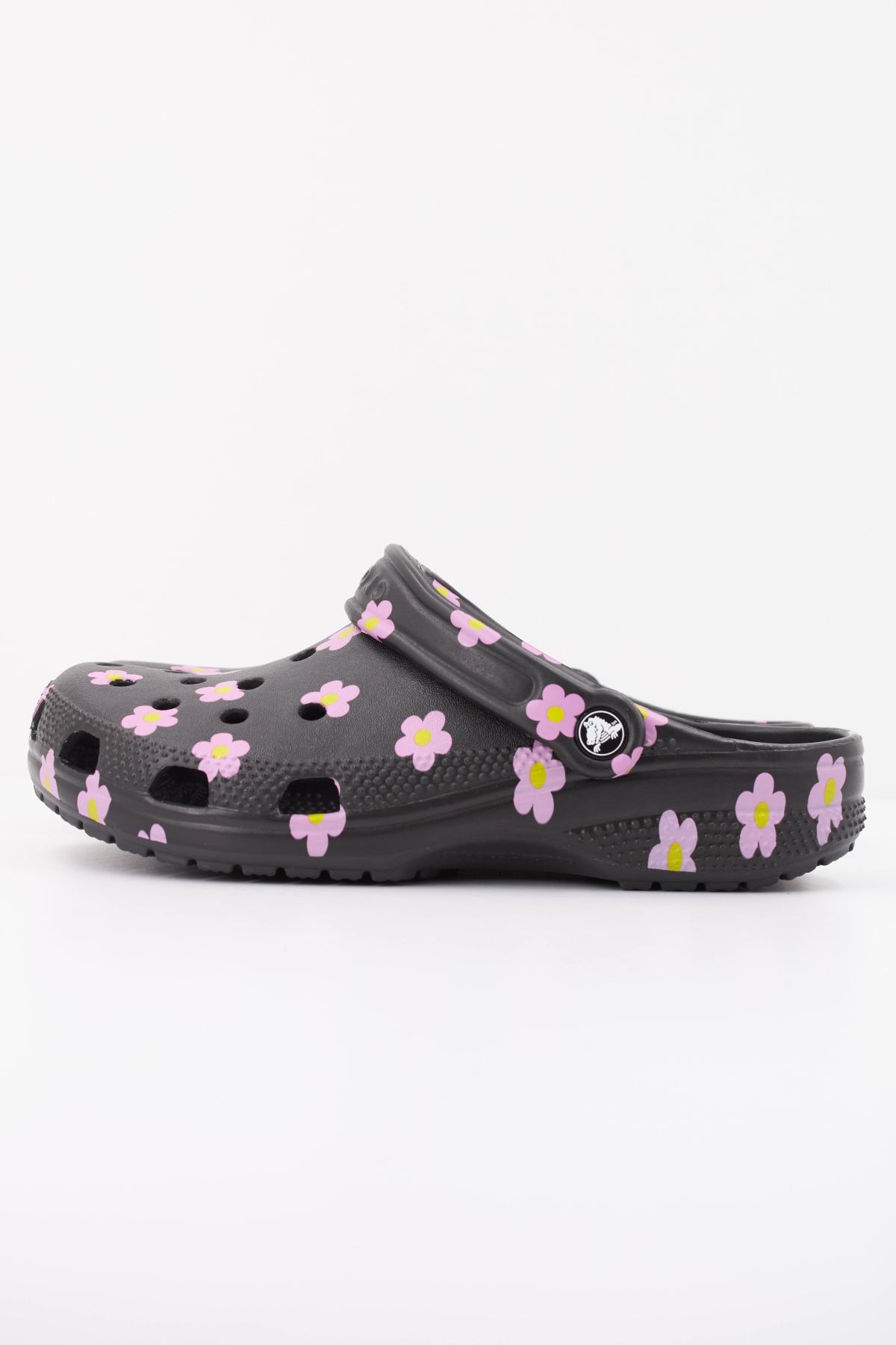 CROCS SANDALIA CLASSIC FLOWER CLO en color NEGRO  (1)