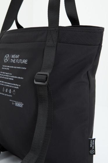 MUNICH M RECYCLED X TOTE BACKPACK en color NEGRO  (4)