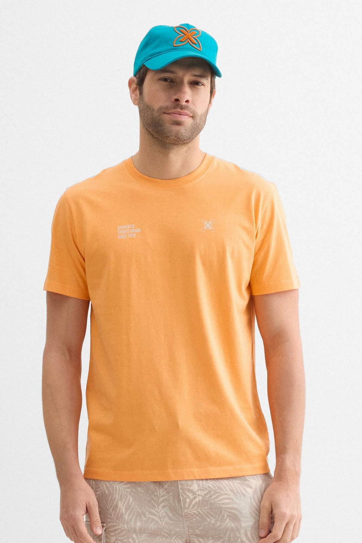 MUNICH REGULAR T-SHIRT MASSANA en color NARANJA  (1)