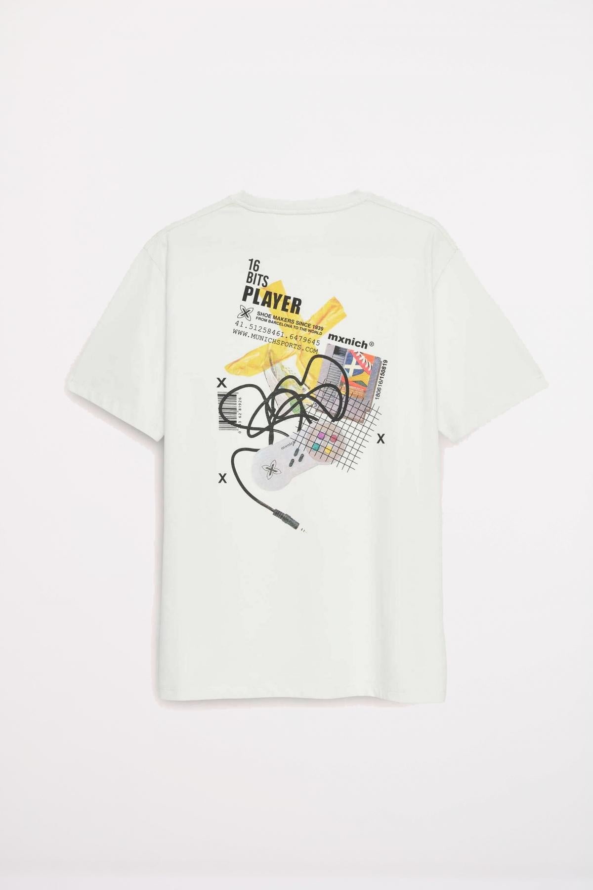 MUNICH OVERSIZE T-SHIRT GAMER en color BLANCO  (2)