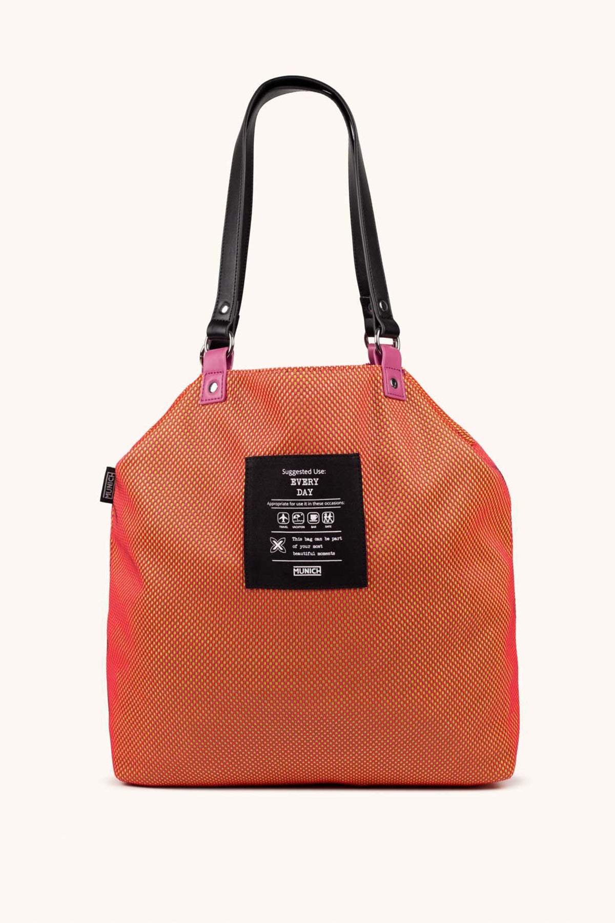 MUNICH GOGO SPIN REVERSIBLE TOTE en color NARANJA  (1)