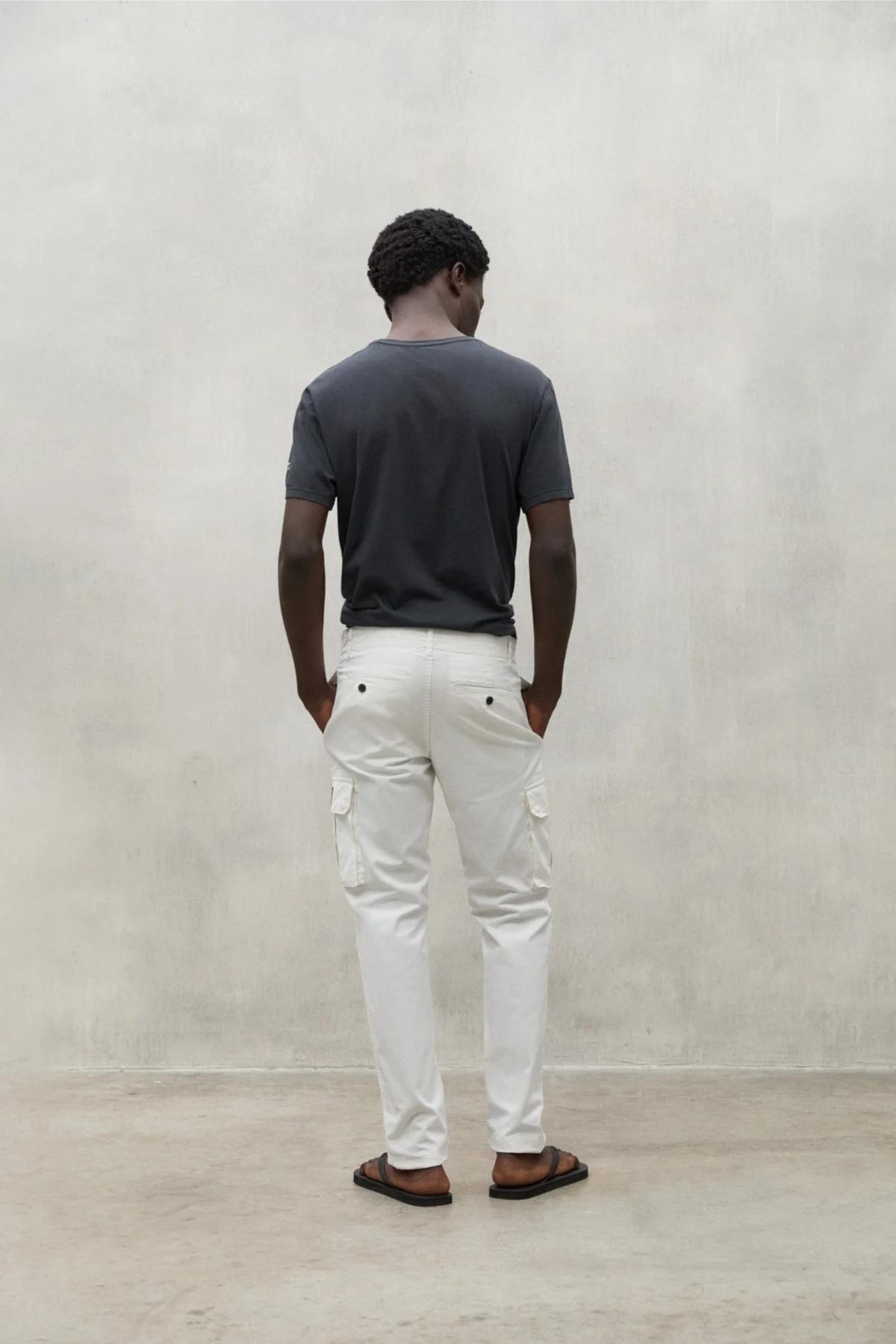 ECOALF  ETHICARGOALF PANTS en color BLANCO  (3)