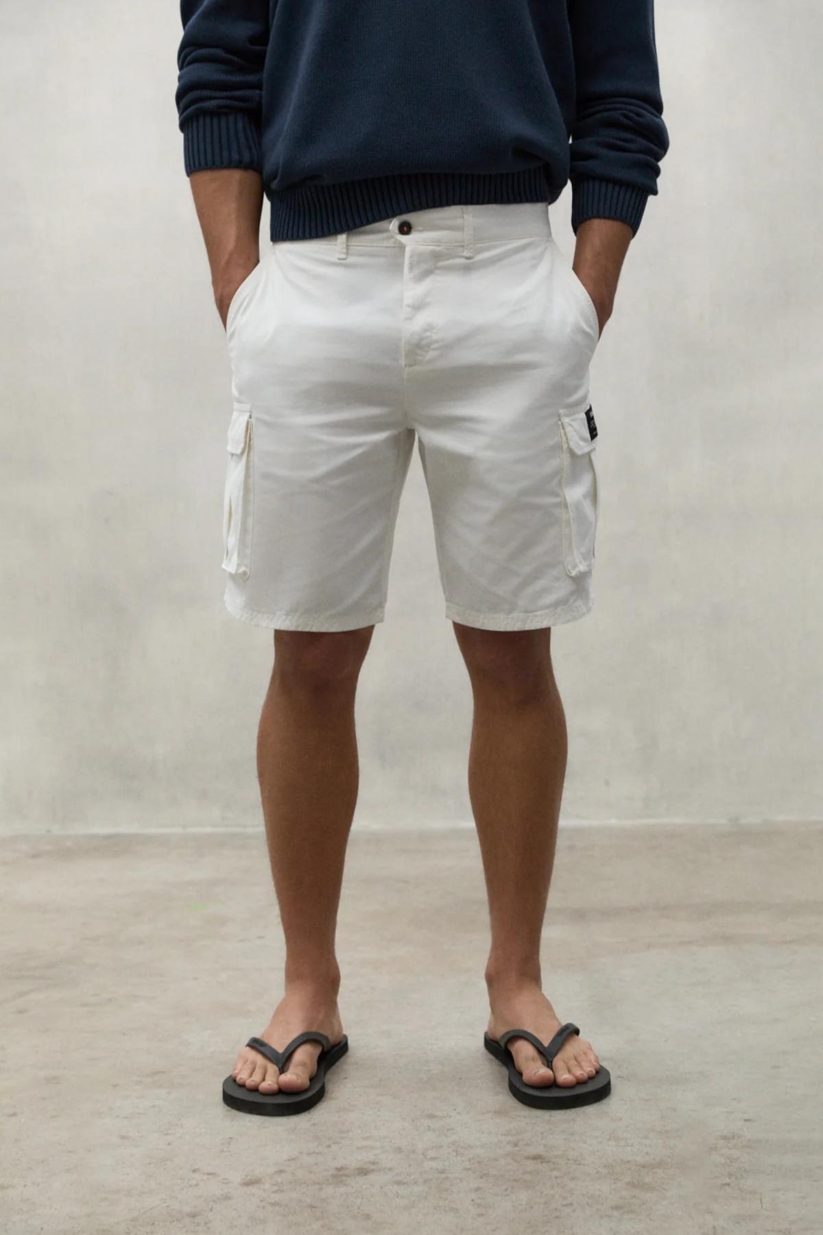 ECOALF LIMAALF SHORTS en color BLANCO  (1)
