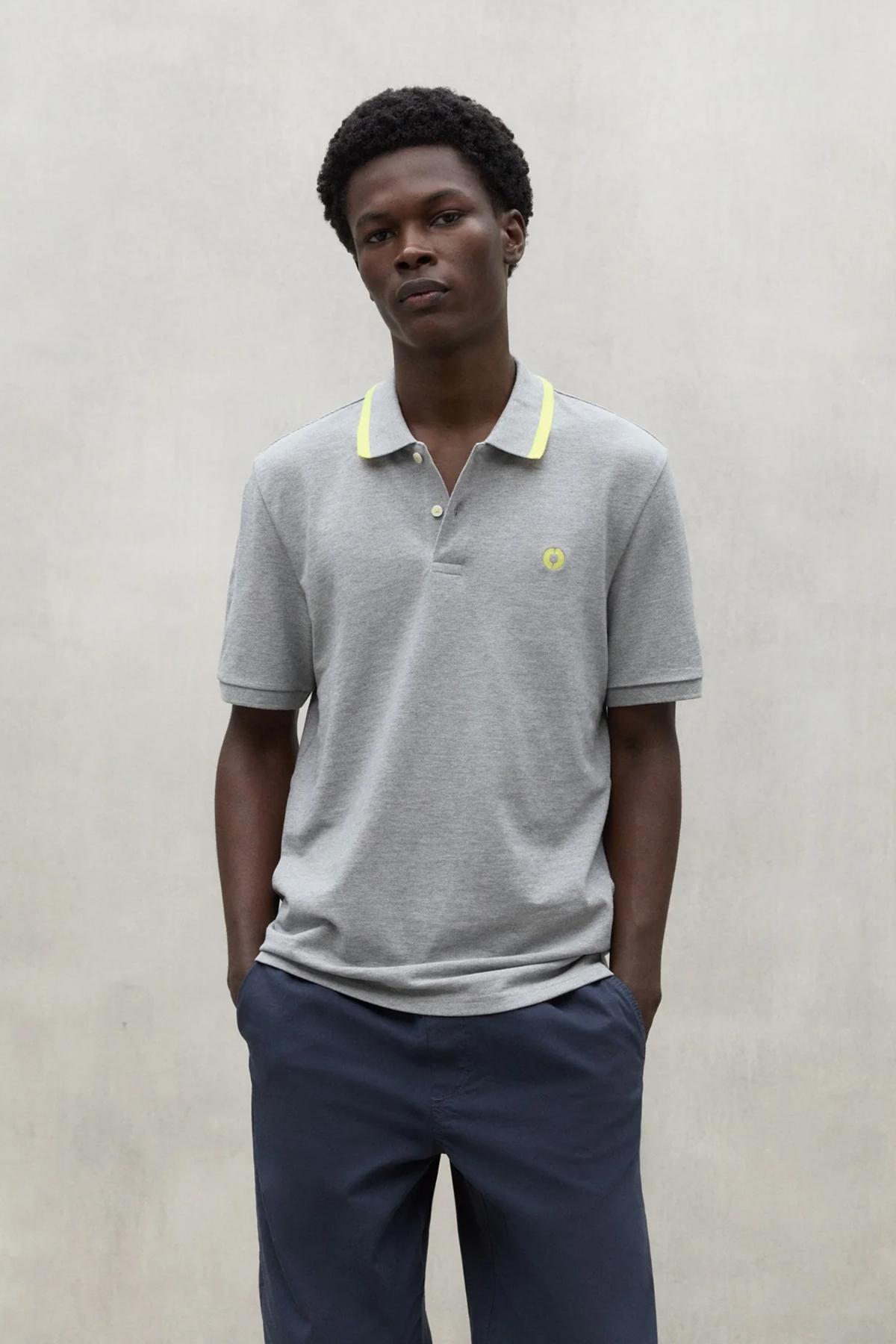 ECOALF RAYANALF POLO en color GRIS  (1)