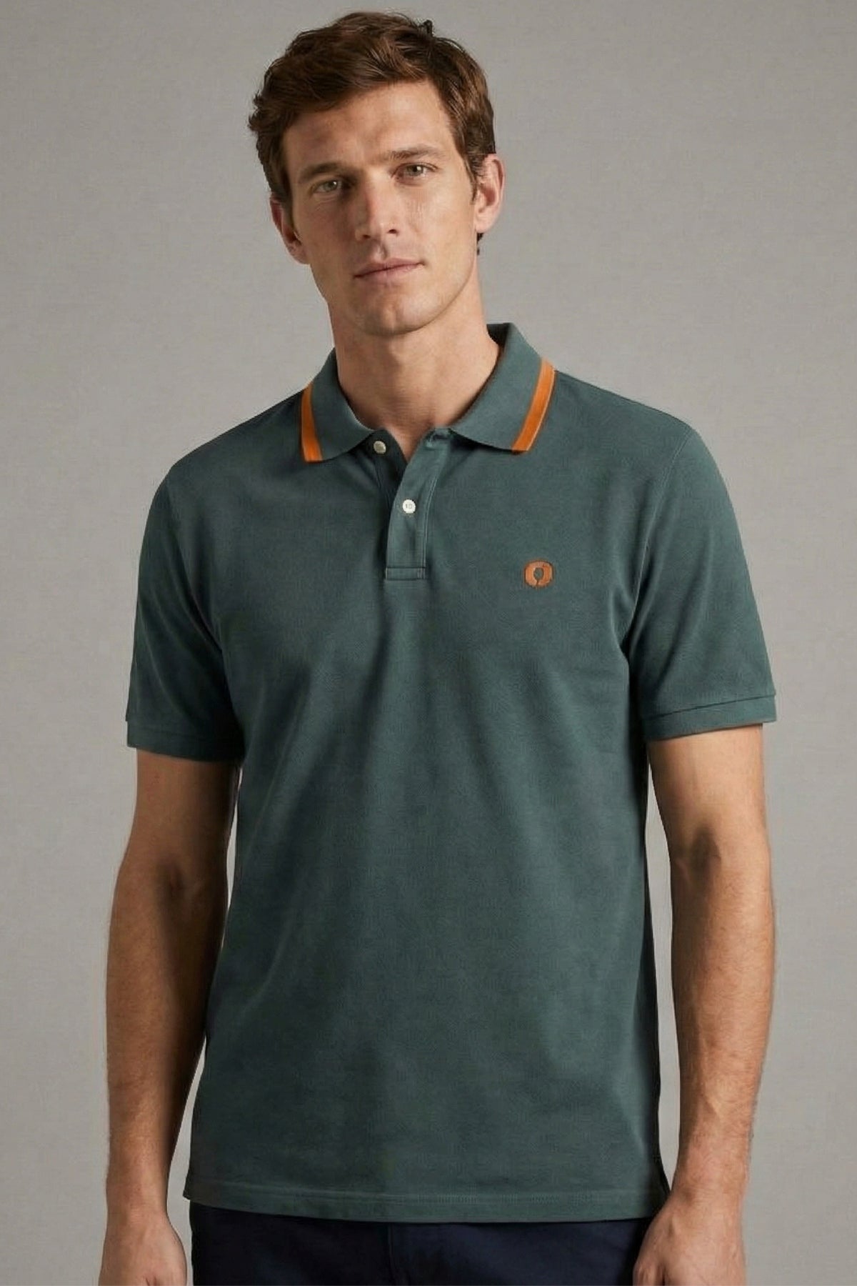 ECOALF RAYANALF POLO en color VERDE  (1)