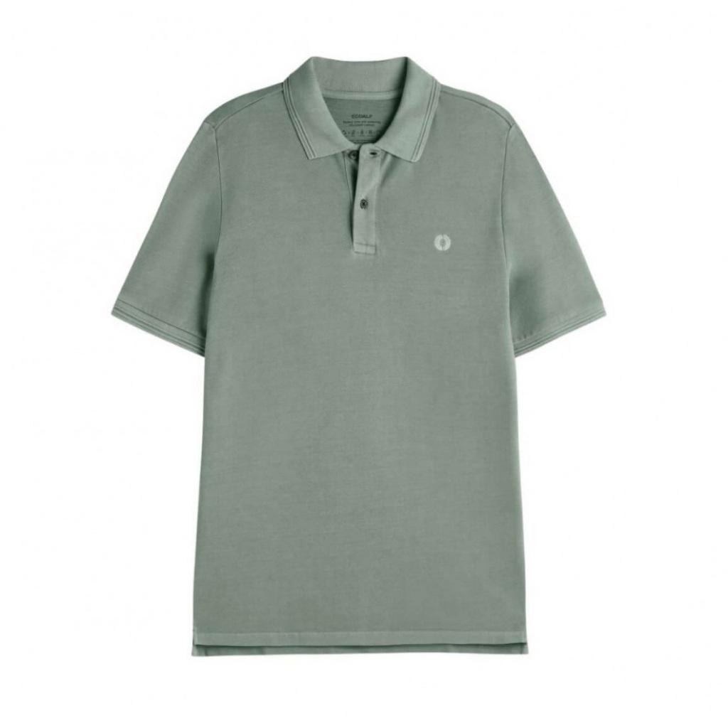 ECOALF ANOALF BECAUSE POLO en color VERDE  (2)