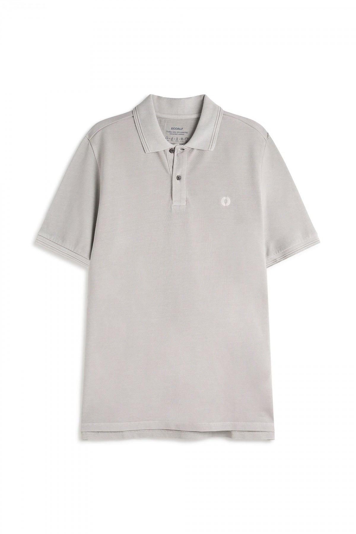 ECOALF ANOALF BECAUSE POLO en color GRIS  (2)