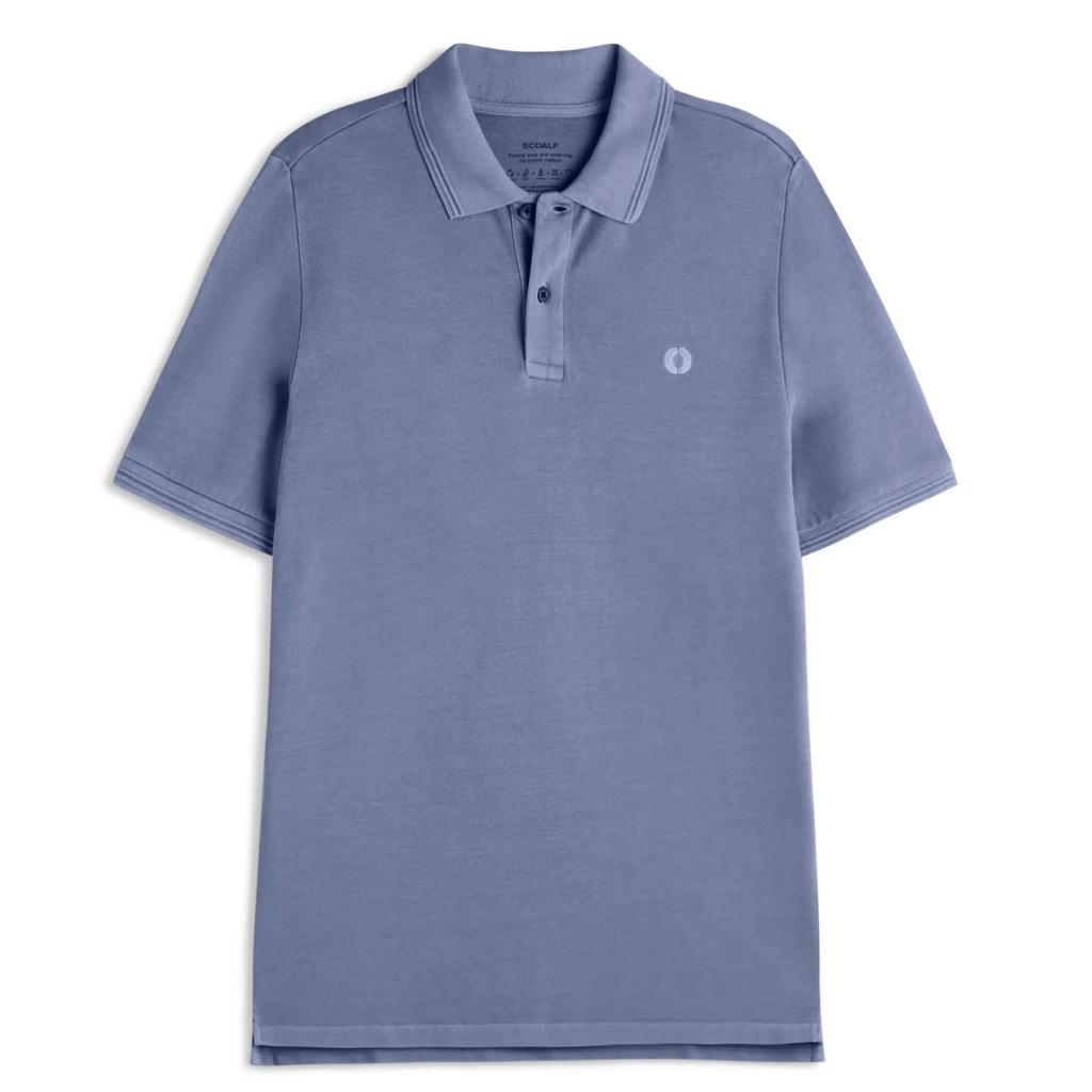 ECOALF ANOALF BECAUSE POLO en color AZUL  (2)