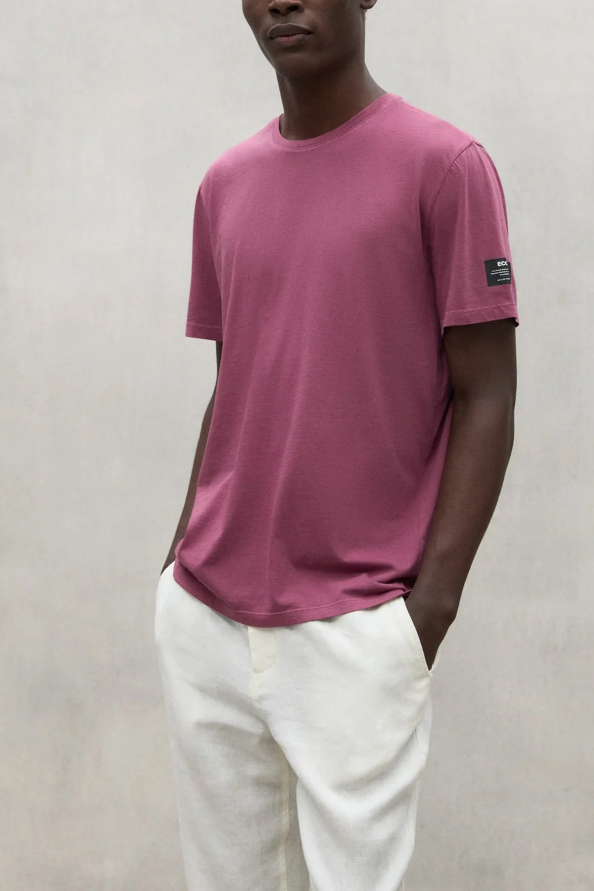 ECOALF VENTALF T-SHIRT en color BURDEOS  (1)