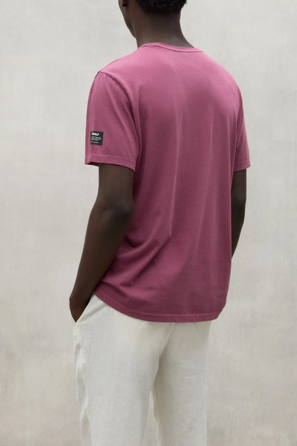ECOALF VENTALF T-SHIRT en color BURDEOS  (3)