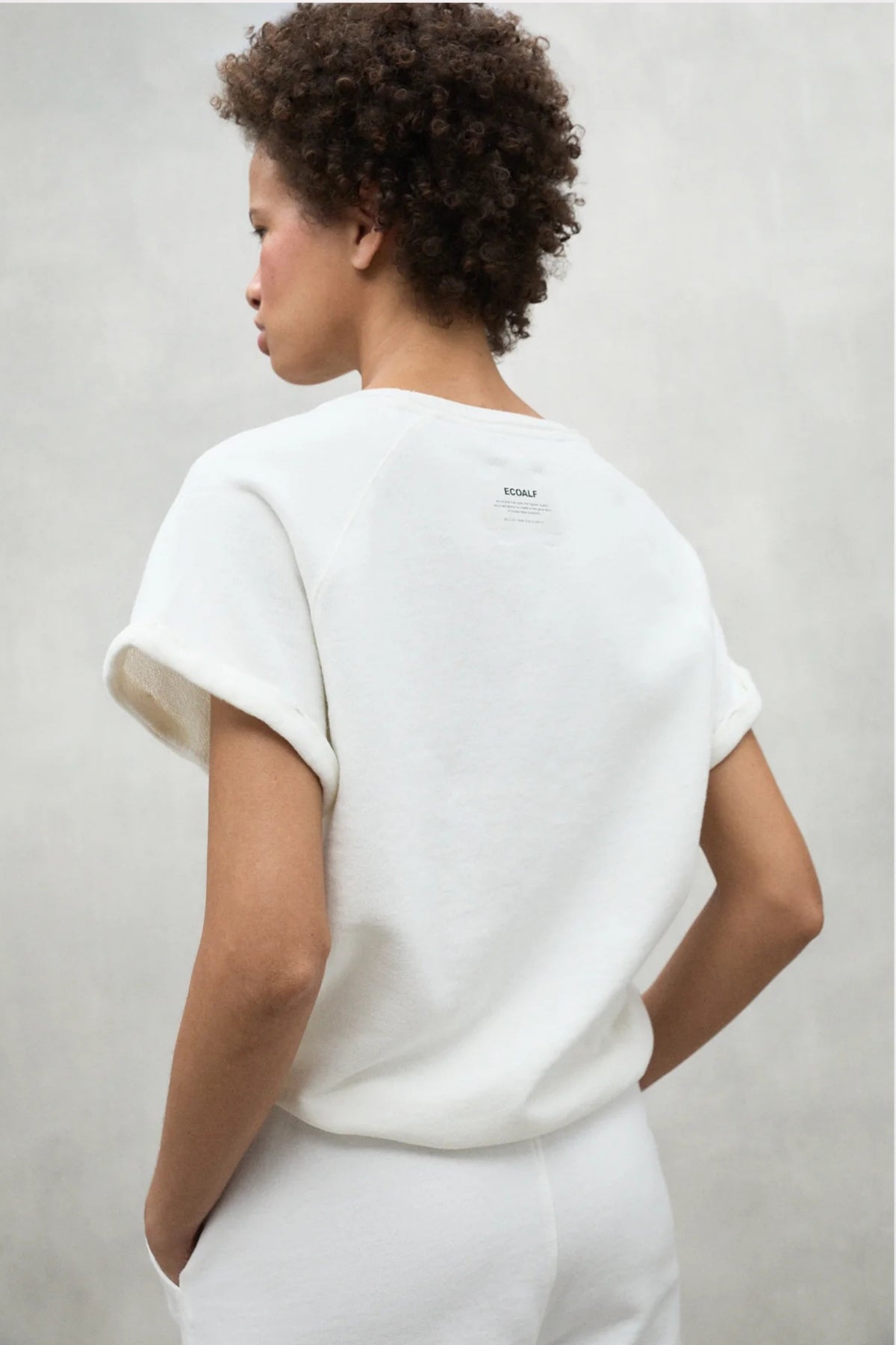 ECOALF REINEALF SWEATSHIRT en color BLANCO  (3)