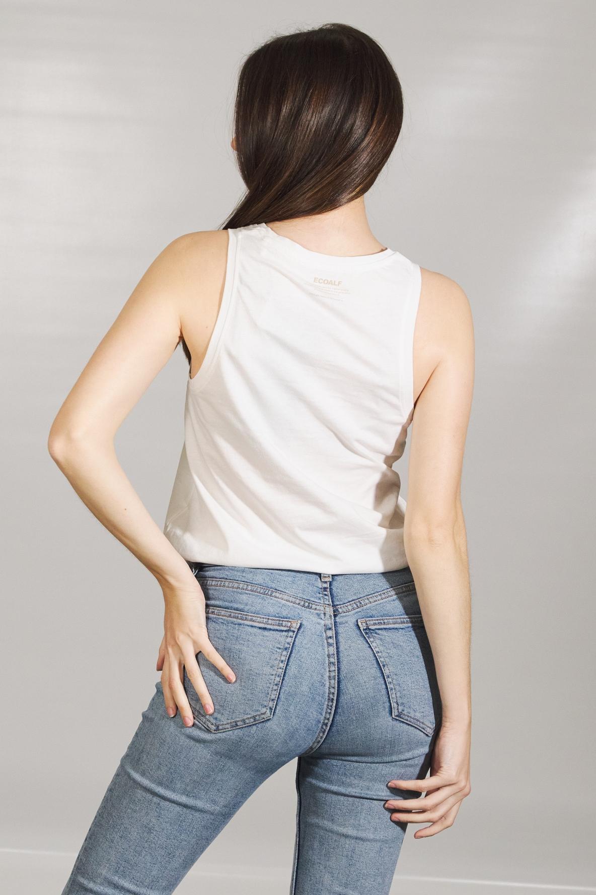 ECOALF UNDERLINEDALF T-SHIR en color BLANCO  (3)