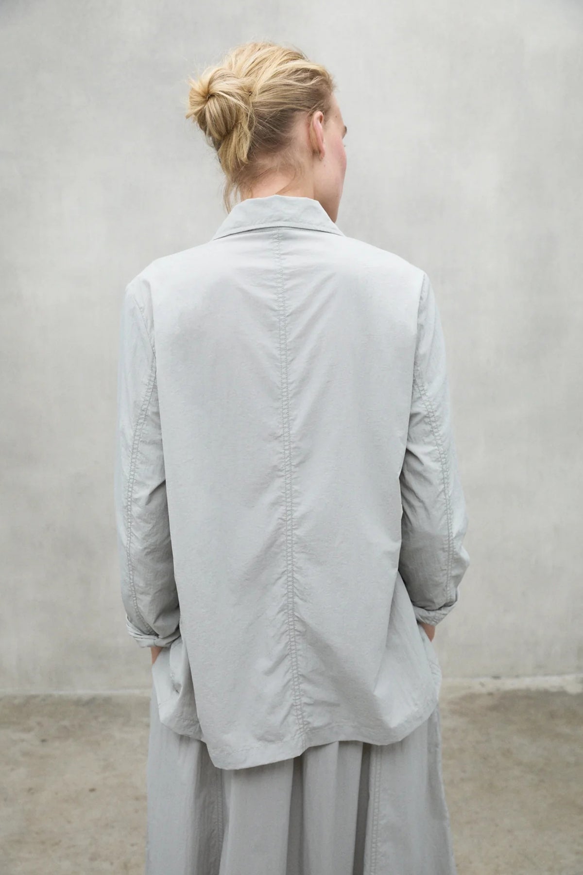 ECOALF SOLAROALF JACKET WOMAN en color GRIS  (3)