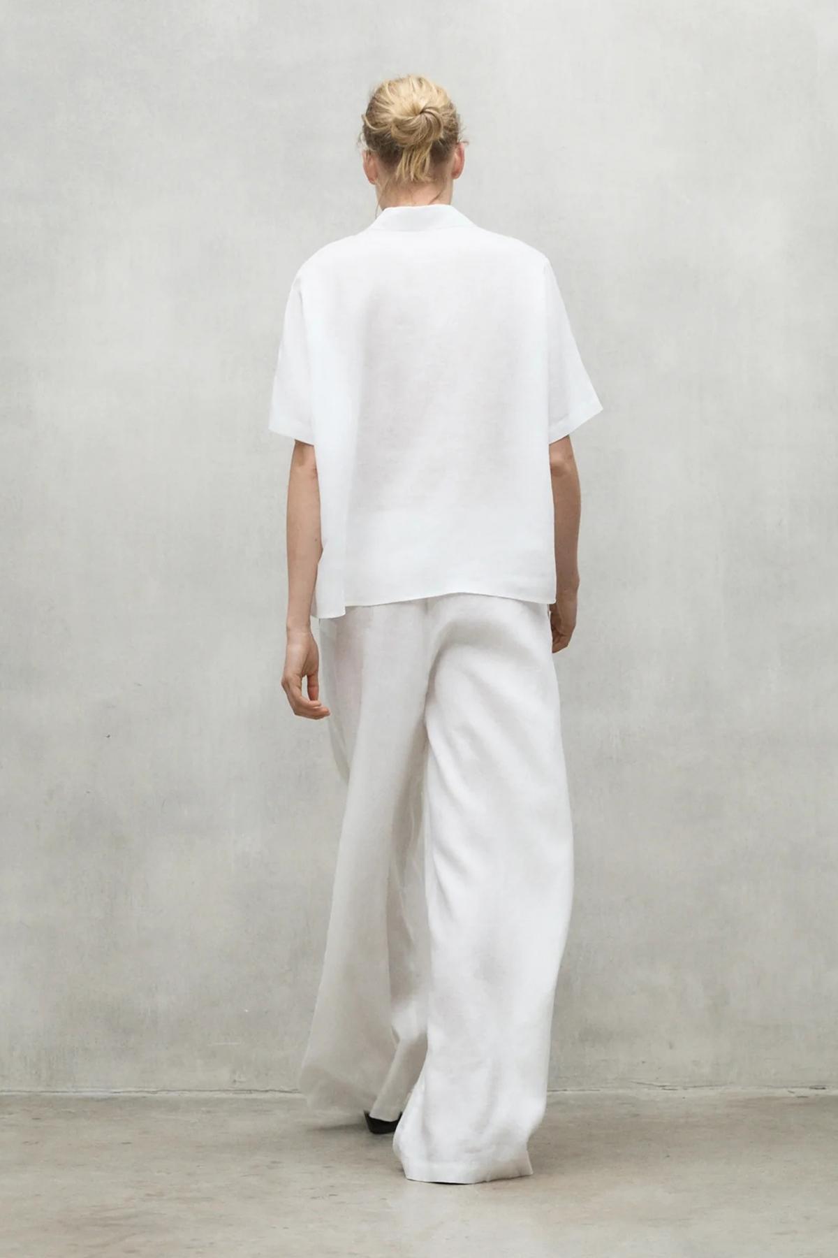 ECOALF MOSSIALF PANTS WOMAN en color BLANCO  (3)