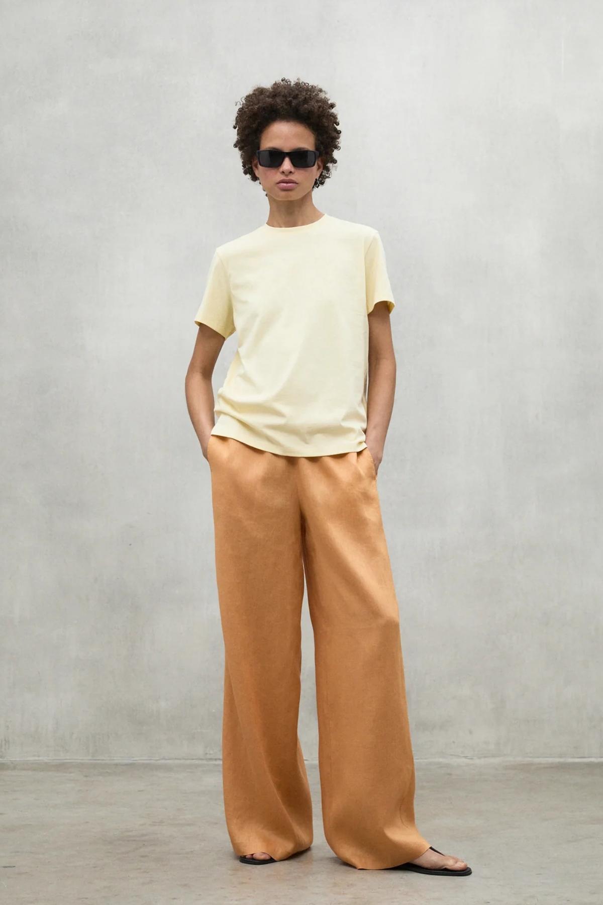 ECOALF SALCEALF T-SHIRT WOM en color AMARILLO  (4)