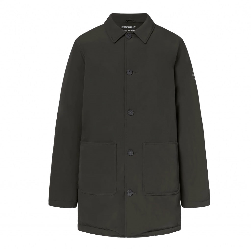 ECOALF ANCUA LONG JACKET M en color VERDE  (4)