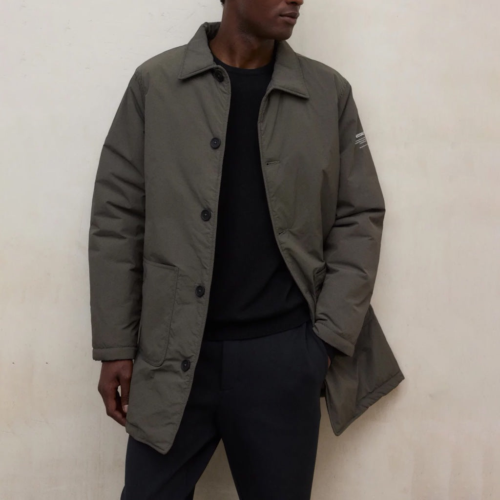 ECOALF ANCUA LONG JACKET M en color VERDE  (5)
