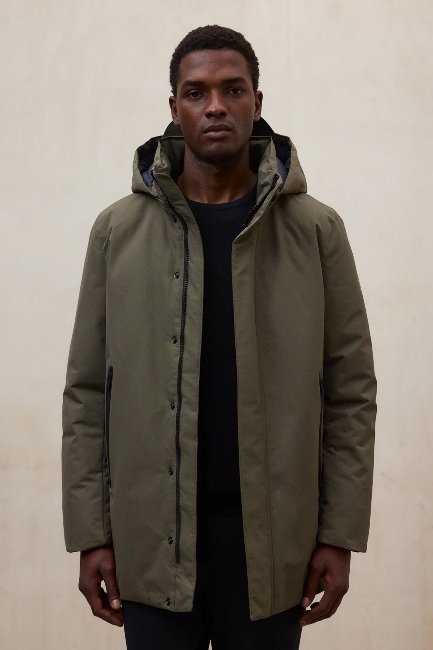 ECOALF PARKO JACKET MAN en color VERDE  (3)