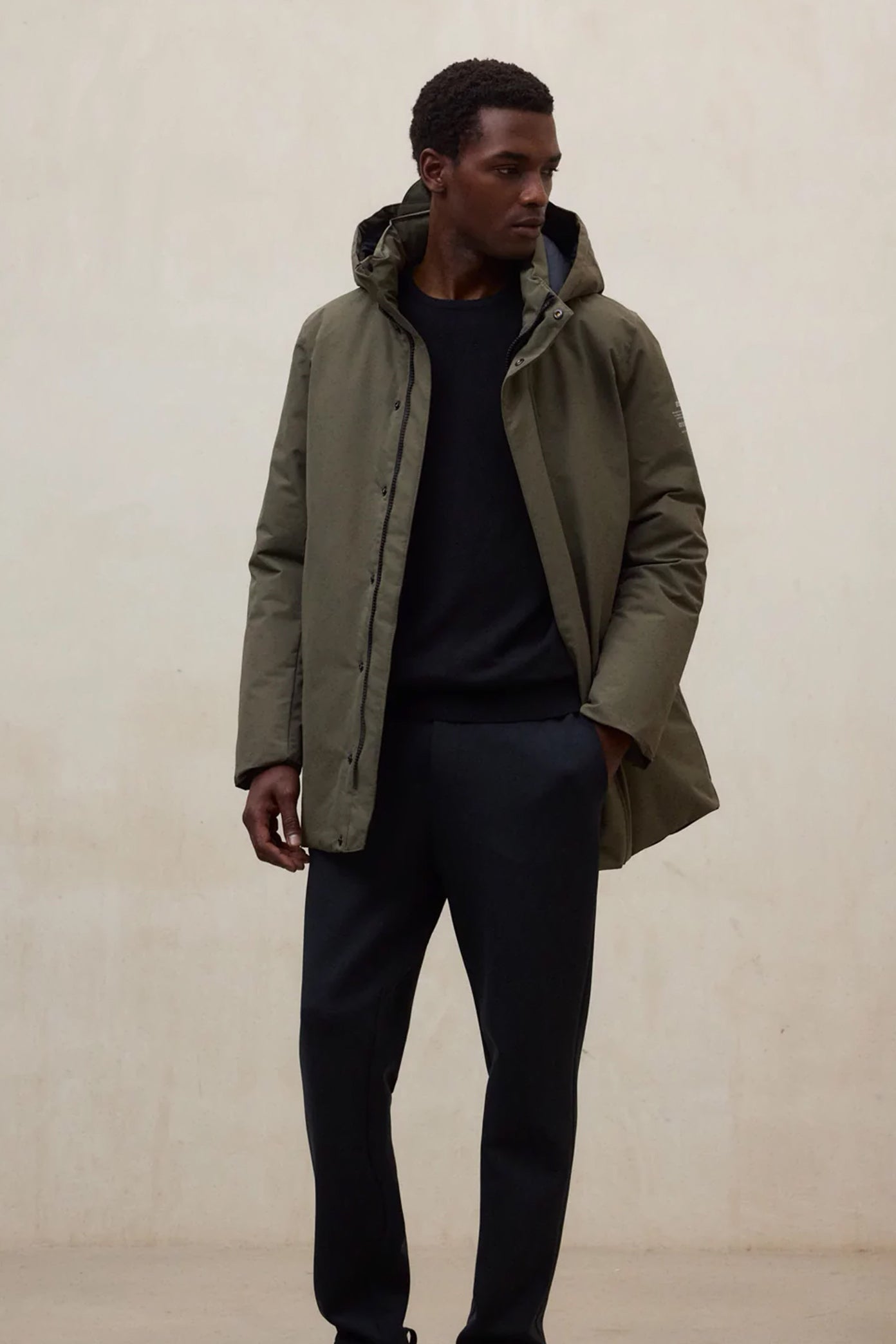 ECOALF PARKO JACKET MAN en color VERDE  (4)