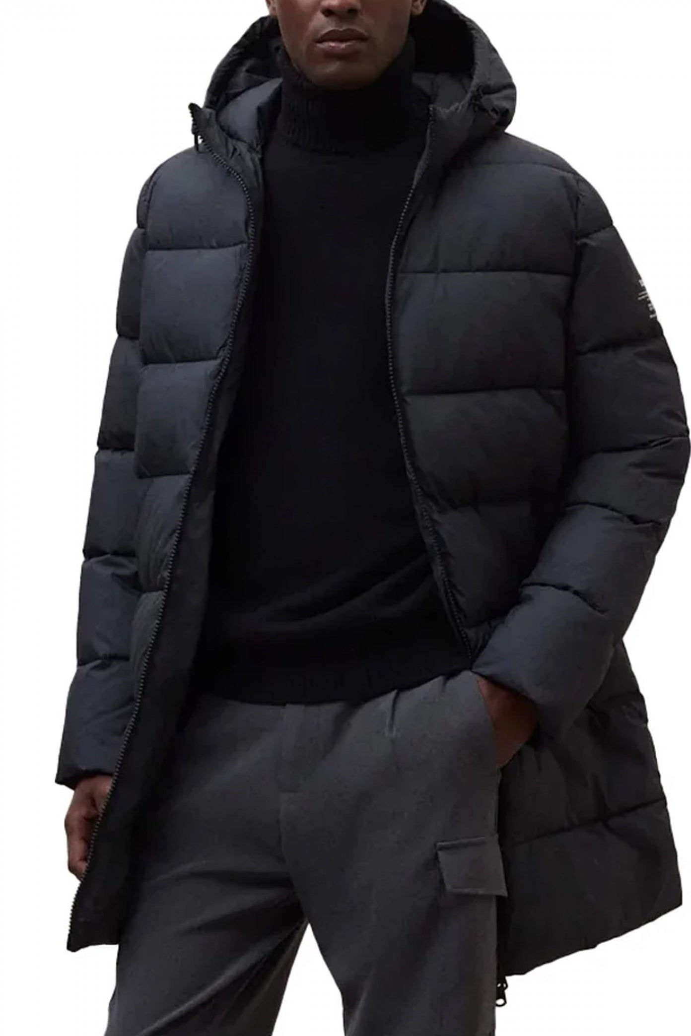 ECOALF VINTAGE JACKET MAN en color NEGRO  (3)