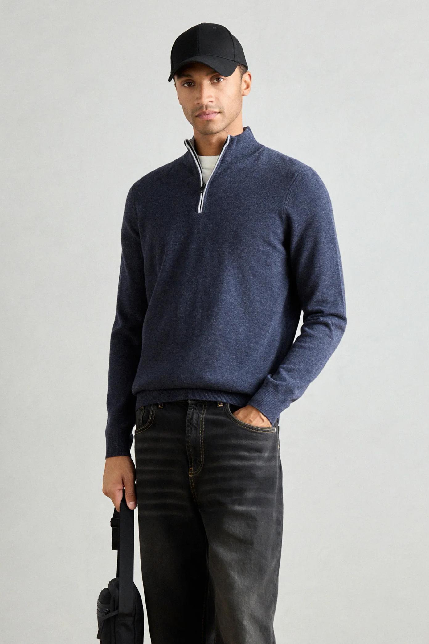ECOALF  LARCH KNIT MAN  en color AZUL  (4)