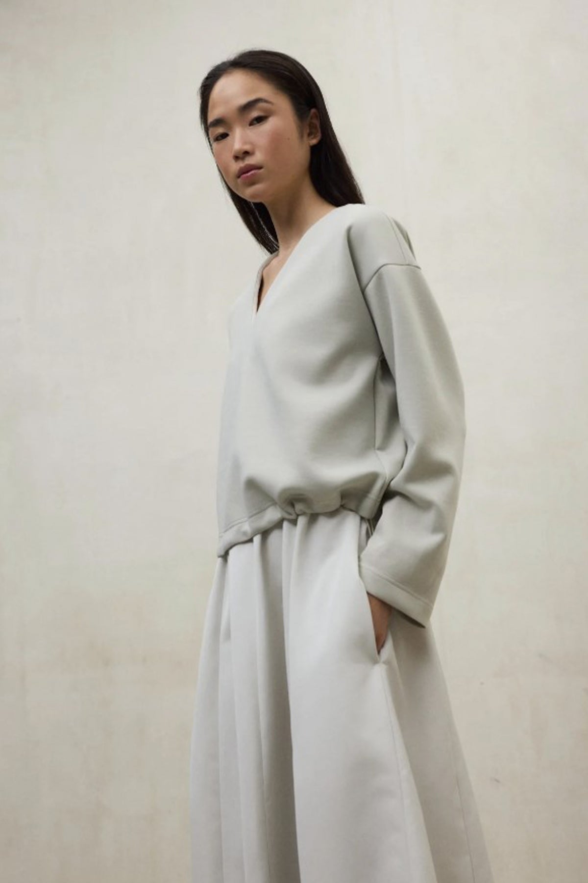 ECOALF ELODIE DRESS en color GRIS  (3)