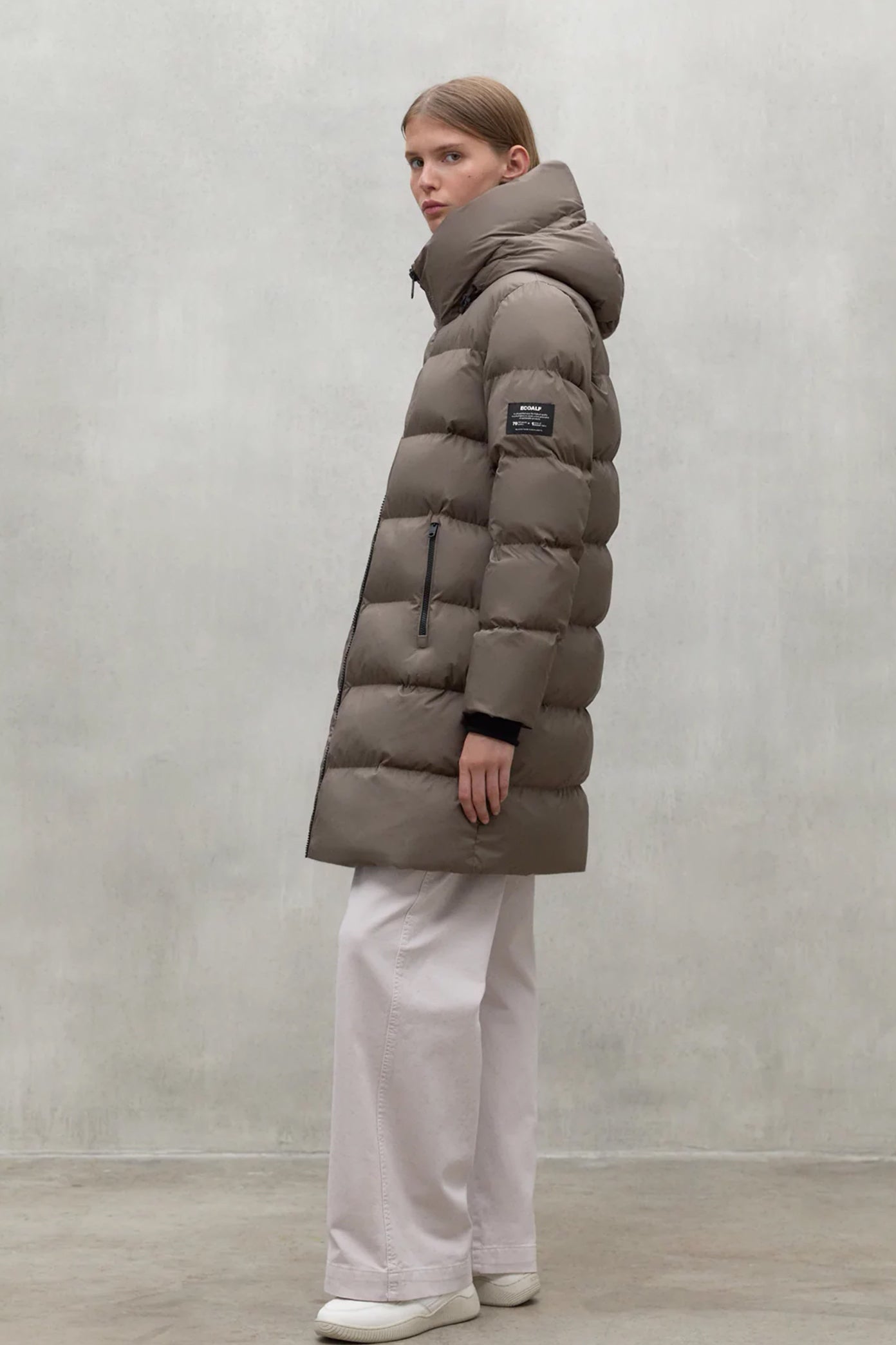 ECOALF  MANLIE JACKET WOMA  en color BEIS  (2)